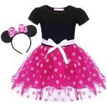 Jurebecia filles princesse arc tutu enfants robe  pois avec diadme carnaval pques robe de fte danniversair ...