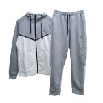 Just emporio - ensemble de survtement - gris et blanc - l - gris - survtements homme