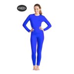 Justaucorps - spandex - femme - lastique - bleu - multicolore