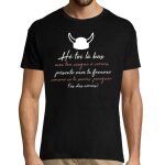 T - shirt homme - kaamelott - citation merlin - 100% coton - col rond - manches courtes