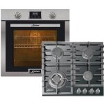 Kaiser four set eh 6323 + kcg 6383 autonome inox four lectrique + plaque de cuisson gaz 60 cm