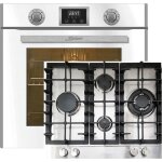 Kaiser four set eh 6326 w + kg 6364 four �lectrique autonome 79l autonettoyant tournebroche + plaque ...