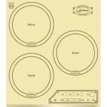 Plaque de cuisson  induction - kaiser - kct 4795 fi elfad - noir - 3 zones - commande tactile