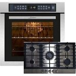 Kaiser set four eh 6306 r + kg 9356 turbo four  encastrer 79l grill 15 ft. + cuisinire  gaz encastrable ...