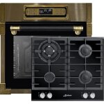 Kaiser set four eh 6726 ad + kcg 6380 four encastrable r�tro 80lfour �lectrique + plaque de cuisson � ...