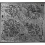 Table de cuisson  induction - kaiser - kct 6705 fi ara - 60 cm - motif peinture rupestre - 4 zones de ...