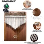 Kalimba doigt portable piano pouce 21 touches instrument de musique en bois dacajou - pimpimsky