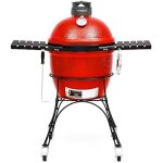 Kamado joe classic joe srie ii gril  charbon de bois en cramique de 18 pouces et fumoir avec chariot ...