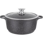 Kamberg - faitout 24 cm - fonte daluminium - rev�tement type pierre - couvercle en verre - tous feux ...