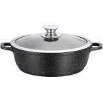 Kamberg - sautoir 40 cm - fonte daluminium - rev�tement type pierre - couvercle en verre - tous feux ...