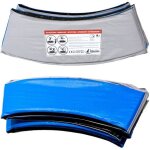 Kangui - coussin de protection trampoline � 430 cm - bleu et gris