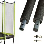 Un poteau de filet standard �25mm pour trampolines de jardin avec mousse et visserie (longueur totale ...