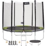 Kangui - trampoline rond 300cm avec filet chelle bche de protection et kit dancrage - ralli 300
