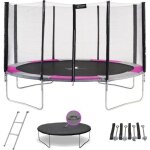 Kangui - trampoline rond 430cm avec filet chelle bche et kit dancrage - ralli 430