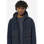 Kaporal blouson homme sassy bleu � capuche zipp� 100% polyester