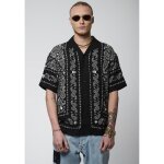 Kaporal - chemise noire imprim�e bandana homme texas