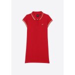 Robe polo fille - kaporal - fado - manches courtes - rouge