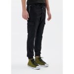 Pantalon cargo jogger homme kaporal malki - noir - coupe cargo - taille standard