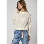 Kaporal - t - shirt ajour blanc femme leore