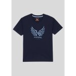 Kaporal - t - shirt bleu gar�on 100% coton ollie
