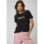 Kaporal - t - shirt noir femme 100% coton eloa