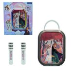 Karaok� bluetooth la reine des neiges - lexibook - 2 microphones - batterie rechargeable int�gr�e - bluetooth ...