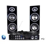 Karaok� - ltc - star3 - bt - amplificateur 80 w - 2 enceintes - 2 micros filaire