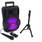 Karaoke pack enceinte sono usb bluetooth + batterie + micro + pied karaoké pas cher pour noël anniversaire ... Karaoke pack enceinte sono usb bluetooth + batterie + micro + pied karaoké pas cher pour noël anniversaire ...