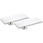 Karcher lot de 2 serpillres microfibre pour buse sol pour nettoyeur vapeur easyfix