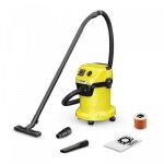 Aspirateur eau et poussi�re - karcher - wd 3 p v - 17 / 4 / 20 - 1000 w - interchangeables - jaune