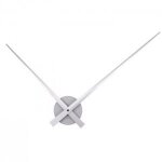 Karlsson ka450055 horloge murale aiguilles xl little big time mtal aluminium gris argent d90cm