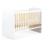 Karolina ii lit bébé à barreaux 120x60 blanc / pin Karolina ii lit bébé à barreaux 120x60 blanc / pin