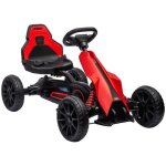 Homcom - kart � p�dales pour enfants - plastique - 100x58x58. 5cm - rouge