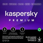 Antivirus - kaspersky - premium 2025 - 5 postes - 1 an - version tlchargement