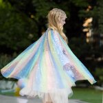 Kathvan cape princesse dguisement fille halloween carnaval fte cape fe color tulle