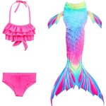 Kathévan maillot de bain sirène bikini filles de 5 ans à 12 ans fête et vacances à la plage Kathévan maillot de bain sirène bikini filles de 5 ans à 12 ans fête et vacances à la plage