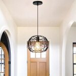 Kawoo lustre salonlampe suspension luminaire industrielle retro en cage pour chambre cuisine