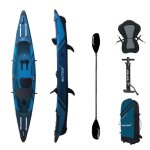 Kayak gonflable wattsup torpedo 1 place - 365 x 72 cm - drop stitch - pack complet - tous niveaux