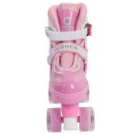 Roller quad enfant haute lgre roues rapides - kedia - rose - taille m