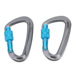 Keenso lot de 2 mousquetons descalade forme en d lgers verrouillage automatique