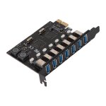 Keenso carte pci express carte dextension pcie vers usb 3. 0 5 gbps haute vitesse 4a alimentation via ...