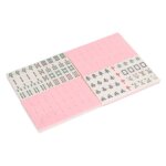 Jeu de socit - keenso - petit jeu de mahjong chinois traditionnel - 144 pices - compact - durable