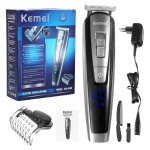 Kemei kit de tondeuse cheveux barbe lcd peigne limite 10 en 1 pro 1628