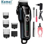 Kemei km - 1991 tondeuse professionnelle  poils de chien 100 - 240 v rechargeable pour la coupe des ...