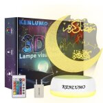 Kenlumo lampe ramadan enfant cadeau lampe de chevet led tlcommande touchez pour changer de couleur ...