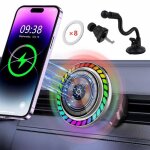 Kenlumo qi 20w supports telephone voiture colore aromathrapie chargeur sans fil magntique pour voiture ...