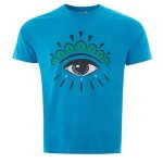 T - shirt homme - kenzo - eye - bleu - 100% coton - manches courtes