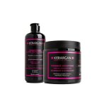 Et masque � la k�ratine et � lhuile dargan - kerargan - 2x500 ml - sans sulfate - hydratation profonde ...