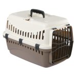 Kerbl - box de transport pour chien - expedition - 48x32x32cm - cr�me et taupe - s�curis� voiture