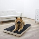Kerbl matelas en mousse pour chiens 115 x 75 cm beige et gris 80328